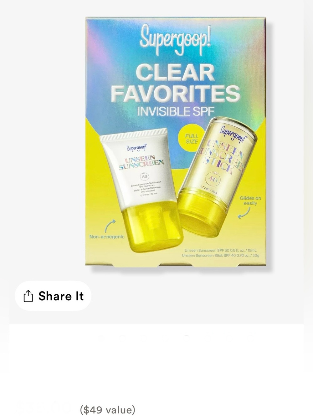 Supergoop! Clear Favorites Invisible SPF Set - Picture 12 of 12
